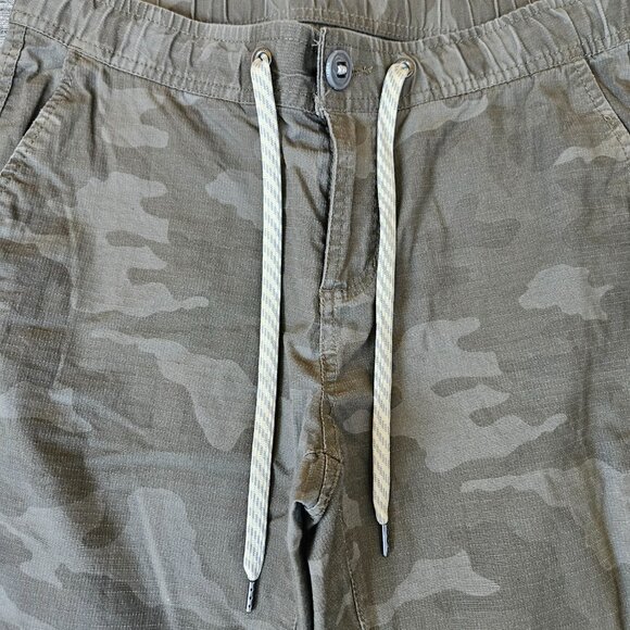Vuori Ripstop Pants Womens Small Green Camo Drawstring Slim Fit 28x28 Hiking - Picture 3 of 9